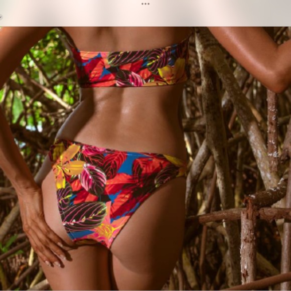 NWT tropical bandeau bikini set size small - Picture 4 of 5